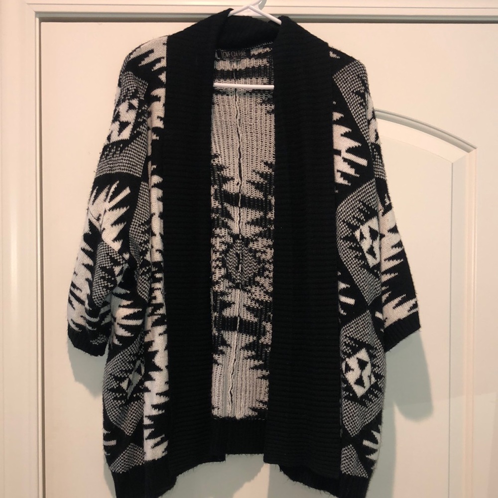 B&W Aztec Cardigan